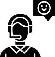 Customer Service Glyph Icon vector