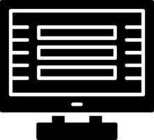 Computer Glyph Icon vector