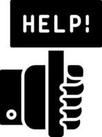 Help Glyph Icon vector