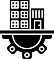 Infrastructure Glyph Icon vector