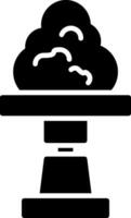 Clay Glyph Icon vector