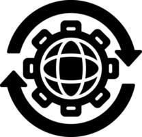 Refresh Glyph Icon vector