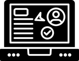 Send Glyph Icon vector