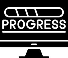 Progress Glyph Icon vector