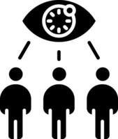 Supervised Glyph Icon vector