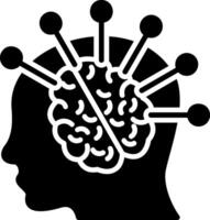Thought Leadership Glyph Icon vector