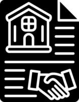 Agreement Glyph Icon vector