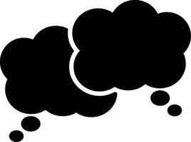 Chat Bubbles Glyph Icon vector