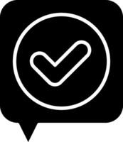 Chat Glyph Icon vector