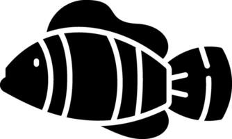 Clownfish Glyph Icon vector