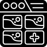 Add Image Glyph Icon vector