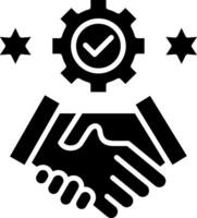 Dedication Glyph Icon vector