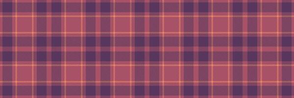 Diverse tartan plaid texture, greeting card check pattern. Handsome textile background fabric seamless in red and purple colors. vector