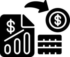 Finance Glyph Icon vector