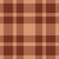 Glamor seamless tartan , mesh textile check fabric. Folk plaid pattern background texture in orange and red colors. vector