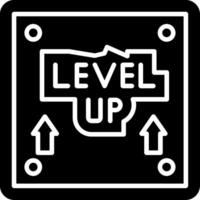 Level Up Glyph Icon vector