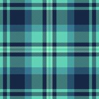 Male background pattern , present textile plaid check. Father seamless fabric tartan texture in dark and teal colors. vector