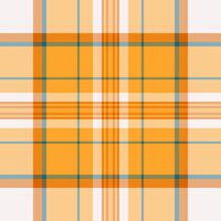 Bathroom fabric background textile, customer texture check . Editable pattern plaid seamless tartan in orange and bright colors. vector
