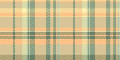 Sensual seamless check pattern, bedding texture fabric . Colourful tartan background plaid textile in pastel and orange colors. vector