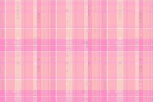 Festive tartan fabric texture, november textile pattern. Random background check plaid seamless in light and red colors. vector
