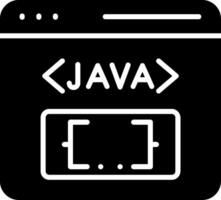 Java Glyph Icon vector