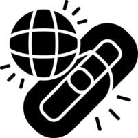 Link Glyph Icon vector
