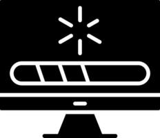 Loading Glyph Icon vector