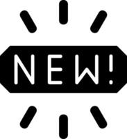 New Glyph Icon vector