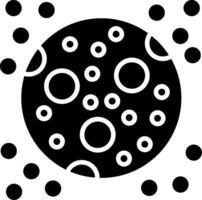 Moon Glyph Icon vector