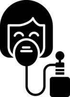 Oxygen Mask Glyph Icon vector