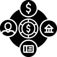 Payment Gateway Glyph Icon vector
