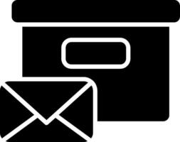 Parcel Glyph Icon vector