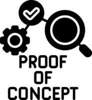 Proof Of Concept Glyph Icon vector