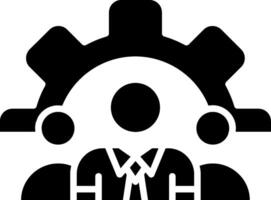 Team Management Glyph Icon vector