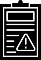 Register Glyph Icon vector