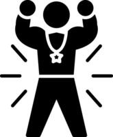 Successful Glyph Icon vector