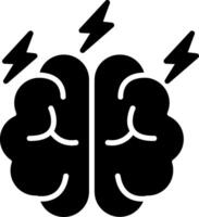 Brainstorming Glyph Icon vector