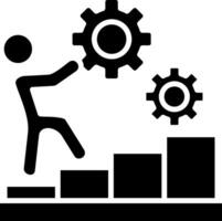 Working Glyph Icon vector