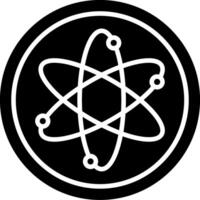 Atom Glyph Icon vector