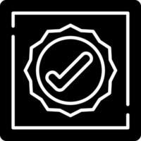Confirmation Glyph Icon vector
