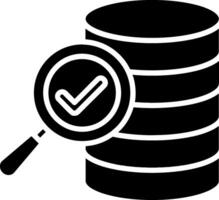 Database Management Glyph Icon vector