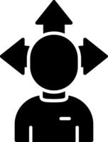 Flexibility Glyph Icon vector