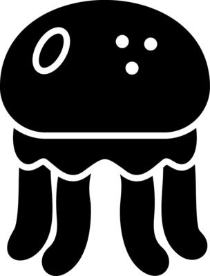 Jellyfish Glyph Icon