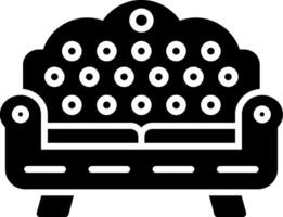 Sofa Glyph Icon vector