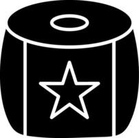 Pouf Glyph Icon vector