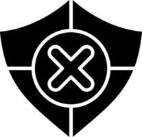 Unsafe Glyph Icon vector