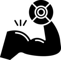 Biceps Glyph Icon vector