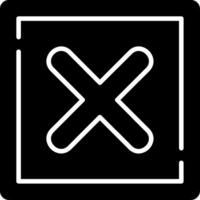 Cancel Glyph Icon vector