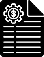 Data Content Standards Glyph Icon vector