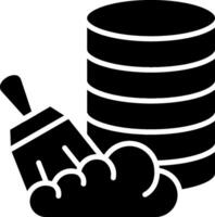 Data Cleansing Glyph Icon vector